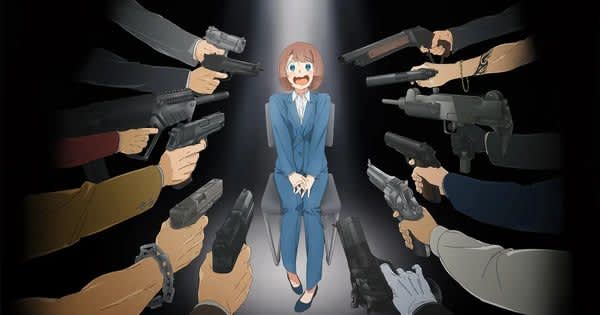 Cartel promocional del anime Happy Kanako's Killer Life con personajes principales