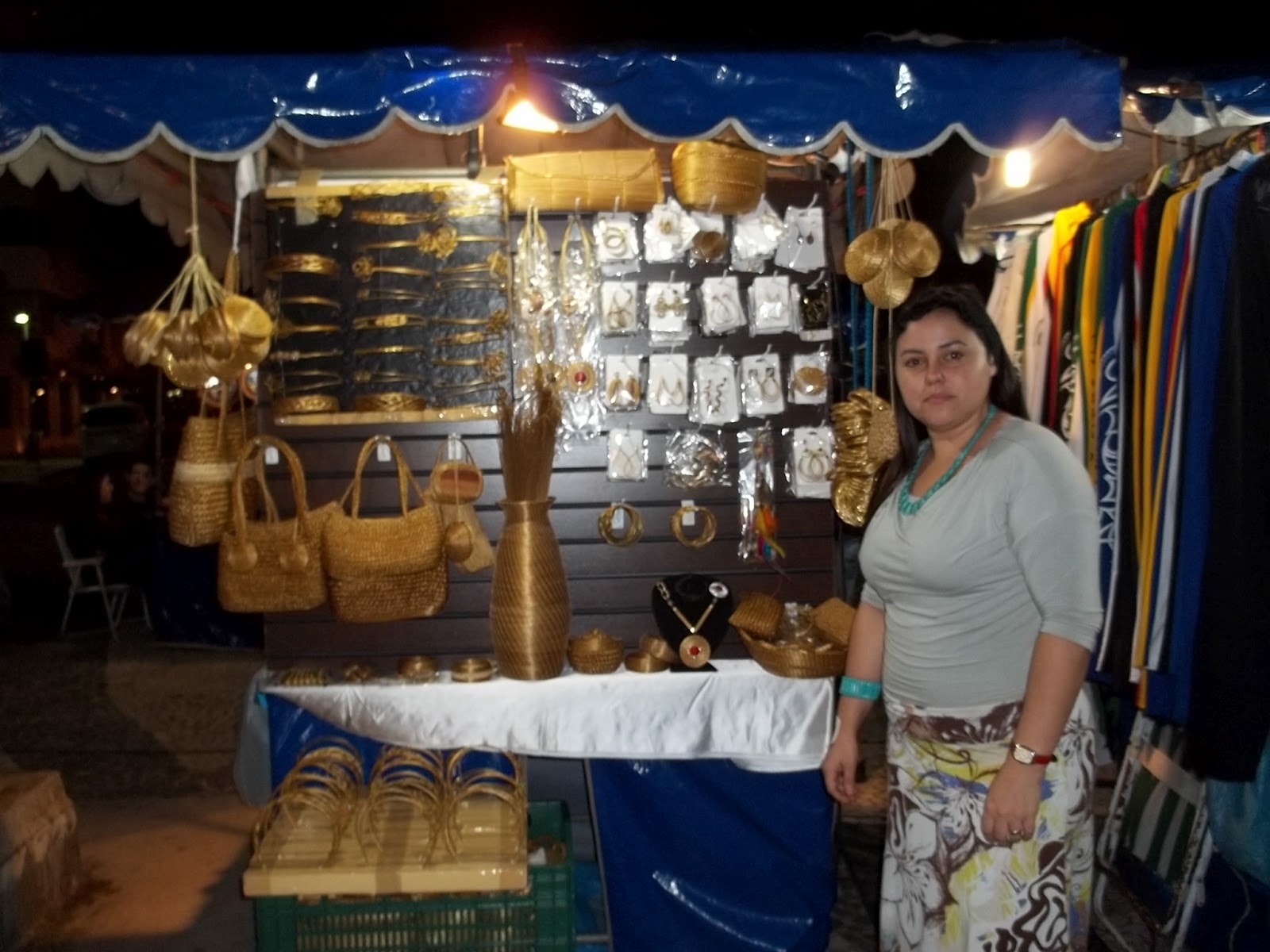Detalle de la Feria Nocturna de Copacabana