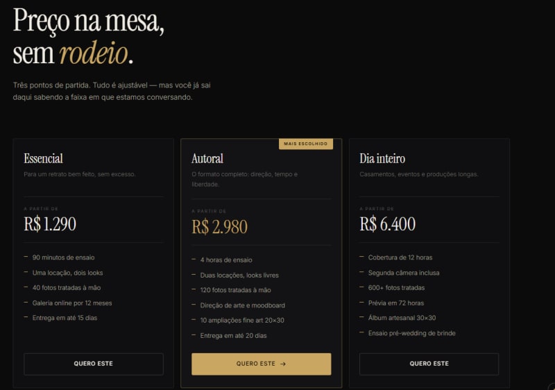 [SEÇÃO] Planos