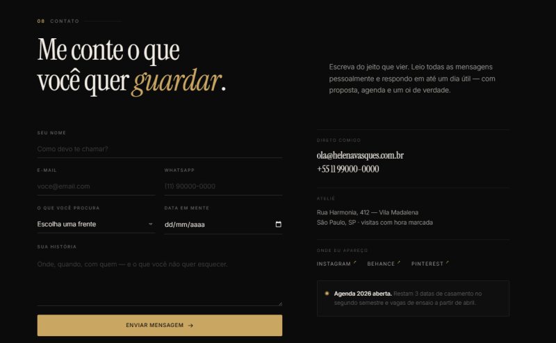 [SEÇÃO] Contato