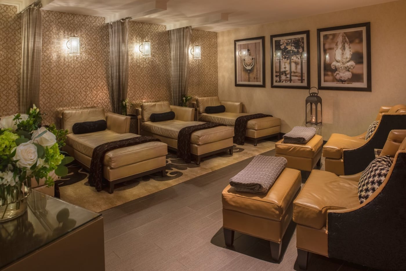 La salle de repos du Waldorf Astoria Spa à l'hôtel The Roosevelt New Orleans