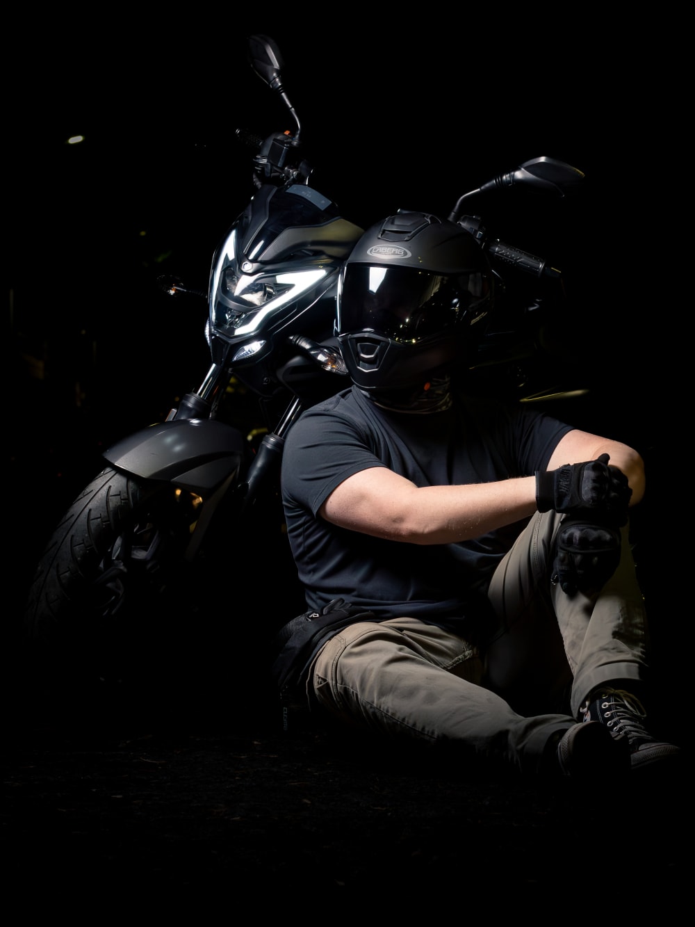 Detalle de moto, fotografía de marca