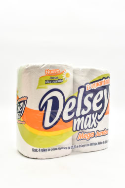 Papel Higienico Delsey Max Mega Jumbo 400 H C/4