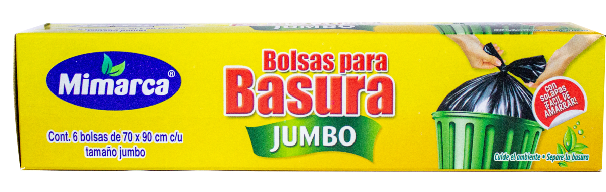 Bolsa Nudo Facil Economico Jumbo Mimarca 70X90 6 Pzs