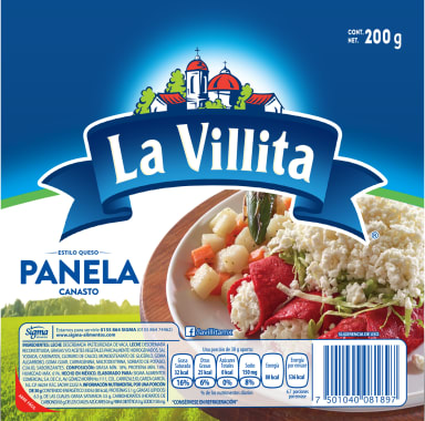 Queso Panela Canastita La Villita 200Grs