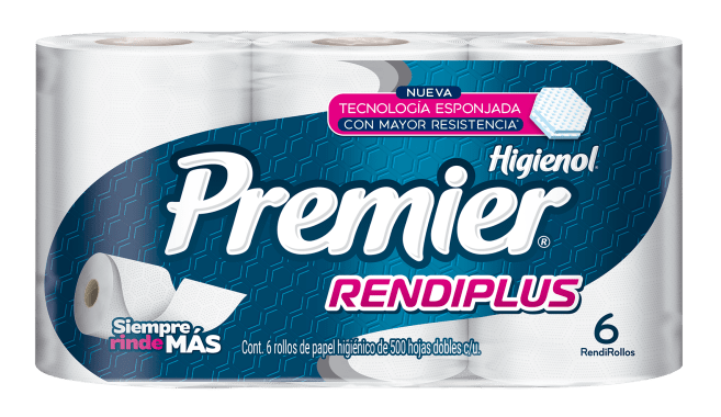 Papel Higienico Premier Rendiplus 500 Hd 6 R.