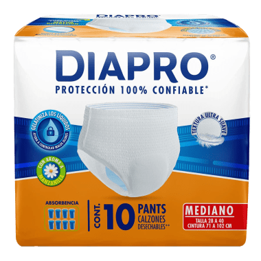 Pañal P/Adulto Diapro Pants Mediano 8X10