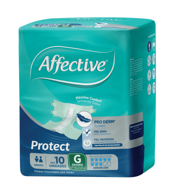 Pañal P/Adulto Affective Protec Grande C/10 Pzas