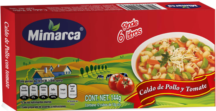 Consome Mimarca Pollo C/Tomate 12 Cubos