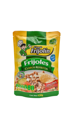 Frijoles Frijolin Claros Refritos 430 Gr Pouch