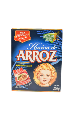 Harina De Arroz 3 Estrellas 250 Gr