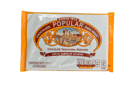 Chocolate Popular Marqueta 250 Gr