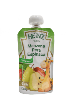 Papilla Heinz Manzana Pera Espinaca 113Gr Doy Pack