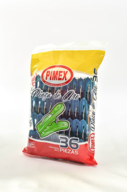 Pinza De Plastico Para Ropa Pimex C/Aro C/36