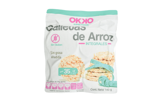 Galleta De Arroz Integrales 140G Okko