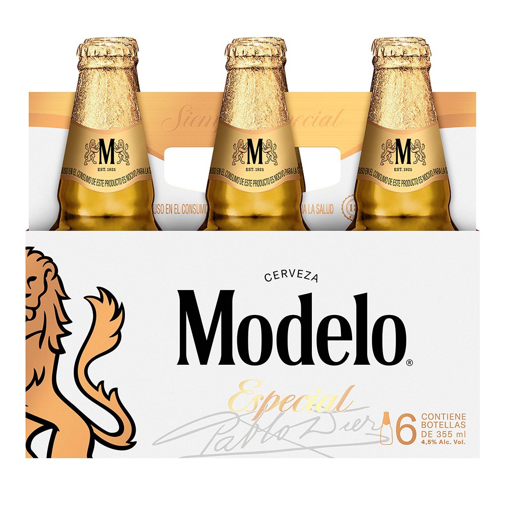 Cerveza Modelo Especial Botella 355 mL x 6
