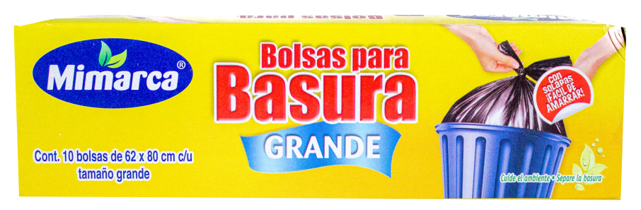 Bolsa Nudo Facil Economico Grande 62X80 Mimarca 10 Pzs