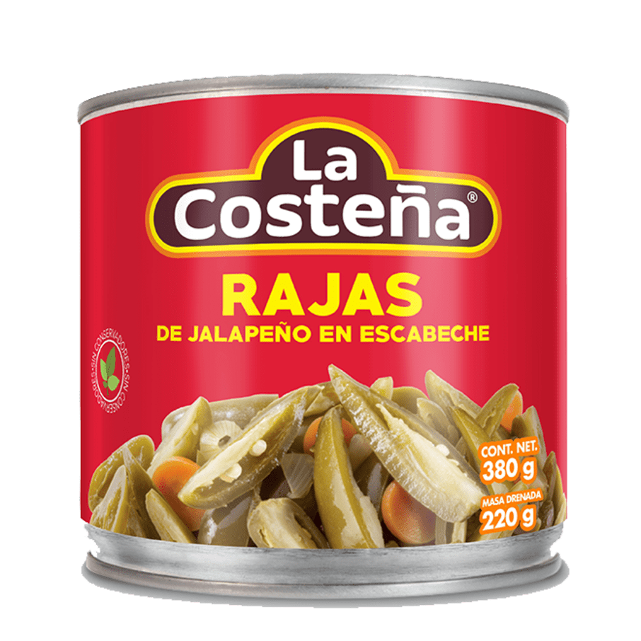 Chiles La Costena Jalapenos En Rajas 380 Gr