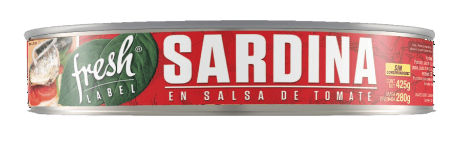 Sardina Fresh Label En Tomate 425 Gr