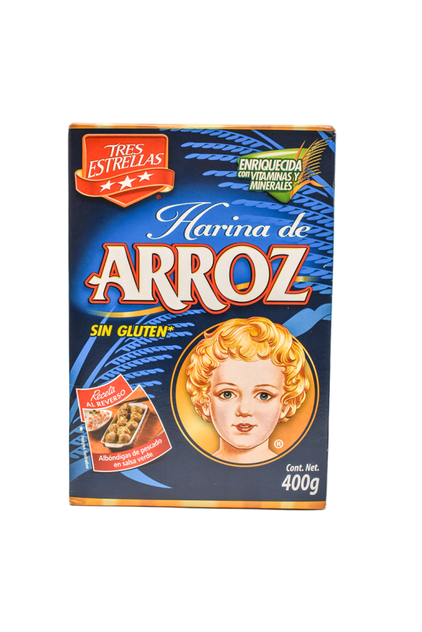 Harina De Arroz 3 Estrellas 400 Gr