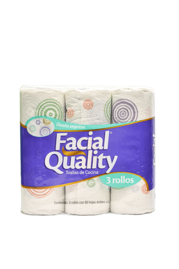 Toalla De Cocina Facial Quality 3 Pzas 60 H.