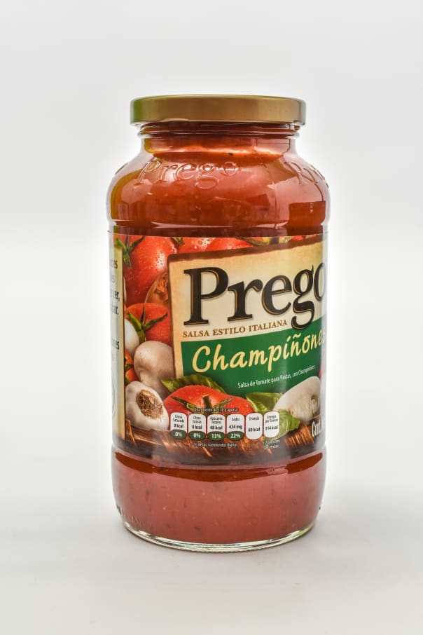 Salsa Para Pasta Prego C/Champiñón 680 Gr