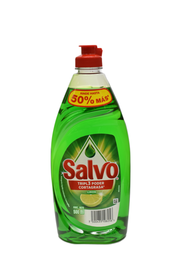 Lavatrastes Salvo Liq Limon 500Ml