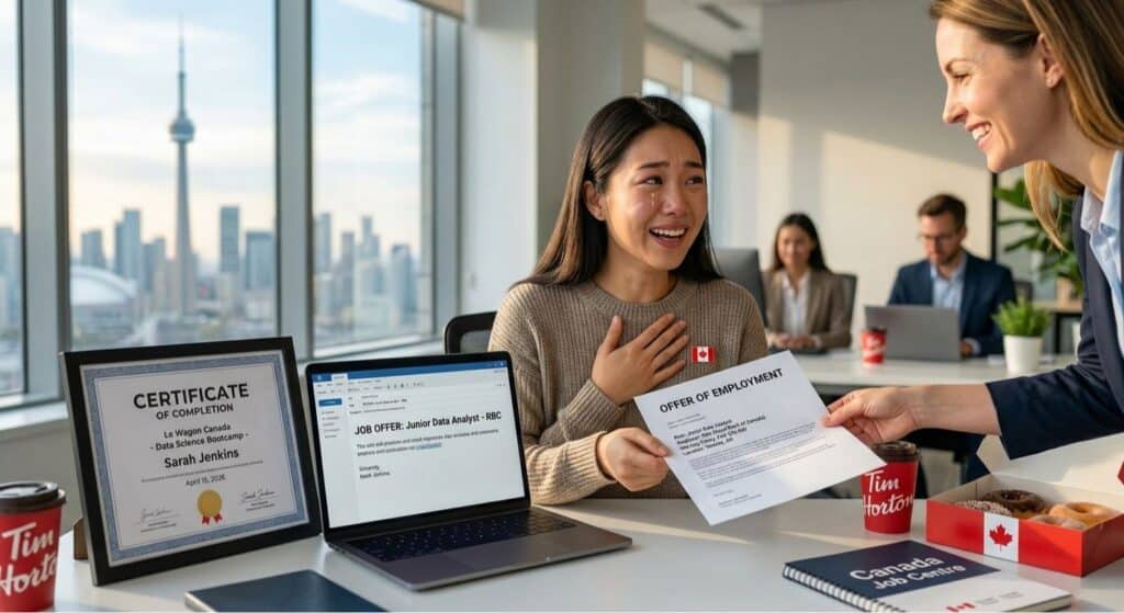 data science job guarantee Canada 2026 bootcamp graduate