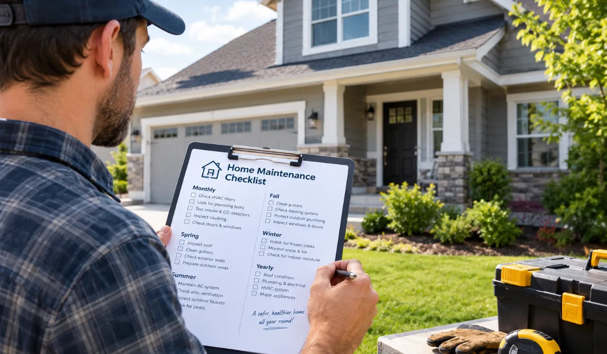 Home Maintenance Checklist: A Month-by-Month Guide for U.S. Homeowners