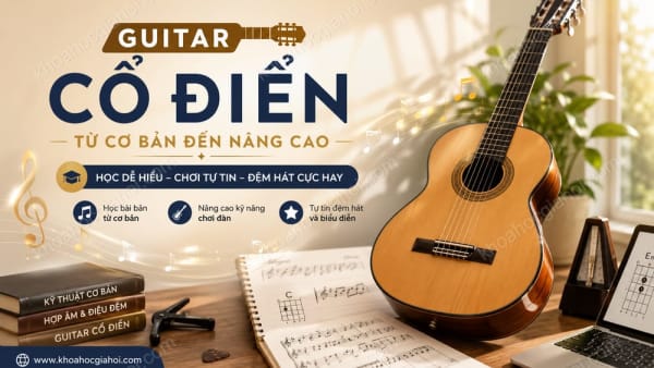 Khóa Học Guitar Cổ Điển - Từ Cơ Bản Đến Nâng Cao