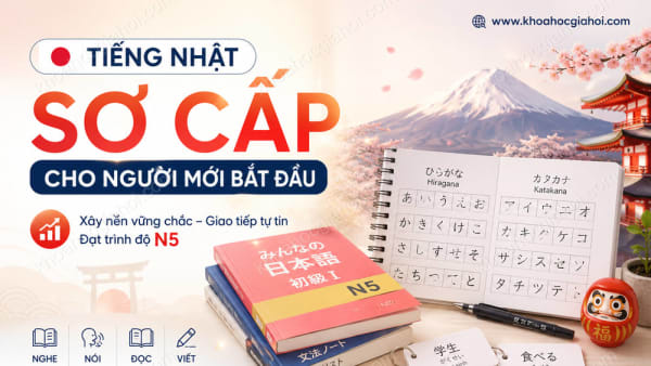 Khóa Học Tiếng Nhật Sơ Cấp Cho Người Mới Bắt Đầu