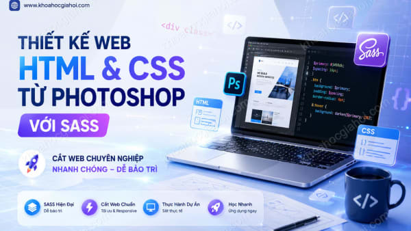 Khóa Học Thiết Kế Web Html Và Cắt Css Từ Photoshop Với Sass