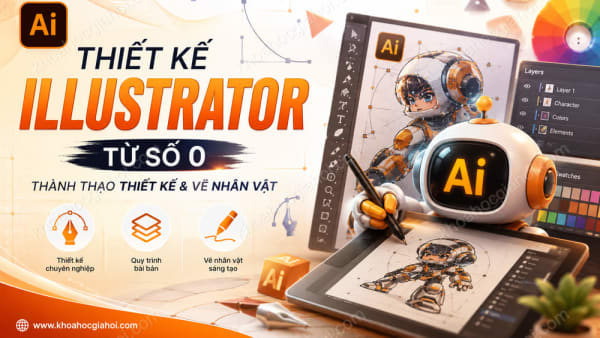 Khóa Học Thiết Kế Illustrator Từ Số 0 - Thành Thạo Thiết Kế Đến Vẽ Content Nhân Vật