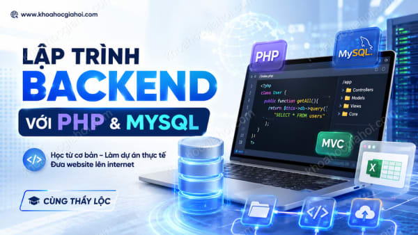 Khoá Học Lập Trình Website Backend Cùng Thầy Lộc
