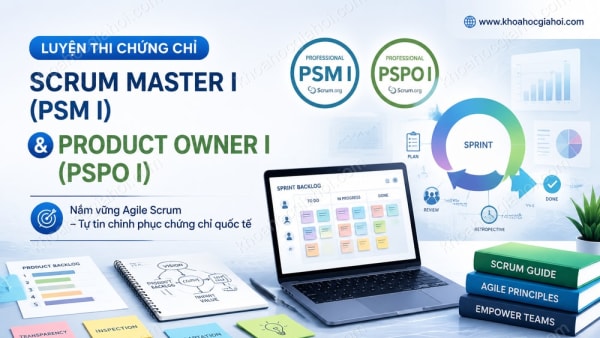 Khóa Học Luyện Thi Chứng Chỉ Scrum Master I (PSM I) Và Product Owner I (PSPO I)