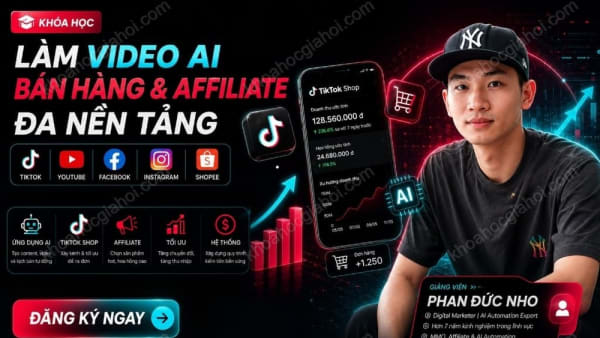 Khóa Học Làm Video AI Bán Hàng & Affiliate Đa Nền Tảng Phan Đức Nho