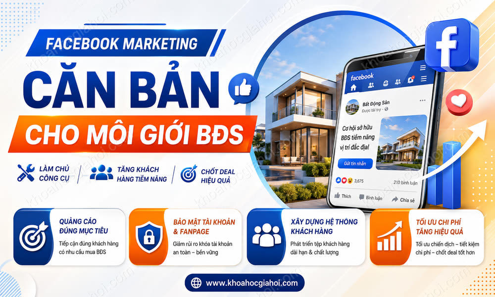 Khóa Học Facebook Marketing Căn Bản Cho Môi Giới Bất Động Sản