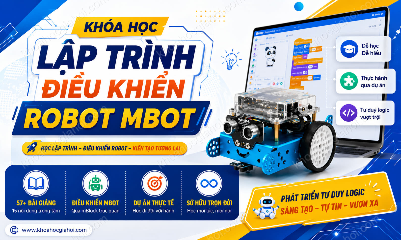 Khóa Học Lập Trình Điều Khiển Robot Mbot