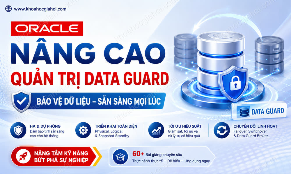 Khóa Học Oracle Nâng Cao - Quản Trị Hệ Thống Data Guard