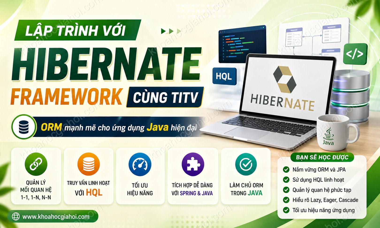 Khóa Học Lập Trình Với Hibernate Framework Cùng TITV