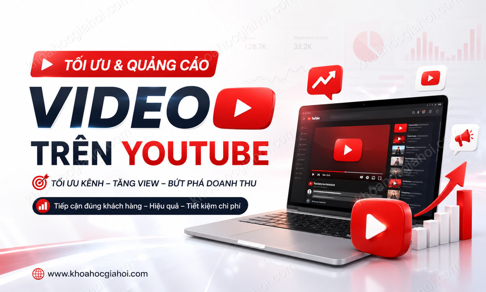Khóa Học Tối Ưu Và Quảng Cáo Video Trên Youtube