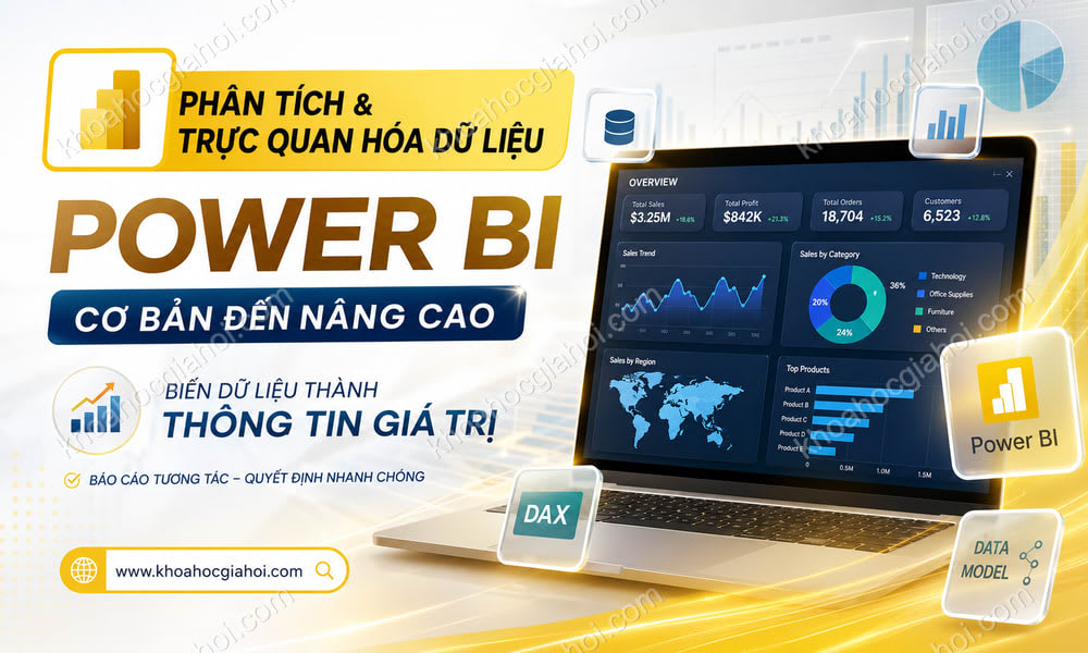 Khóa Học Phân Tích & Trực Quan Hóa Dữ Liệu Với Power BI Cơ Bản Và Nâng Cao Trên Csc.edu.vn