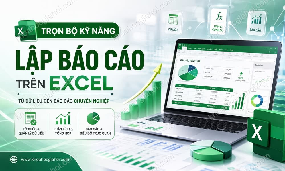 Trọn Bộ Kỹ Năng Lập Báo Cáo Trên Excel Cùng Học Excel Online