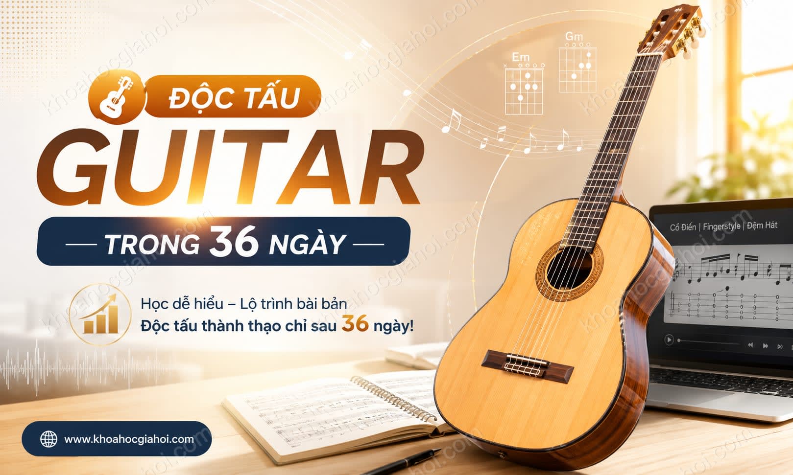 Khóa Học Độc Tấu Guitar Trong 36 Ngày