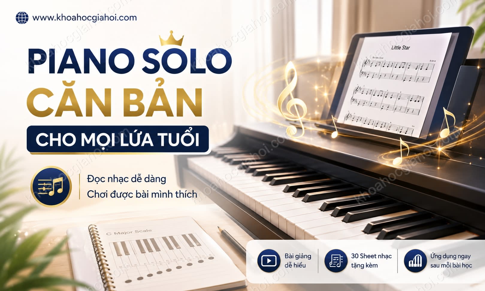 Khóa Học Piano Solo Căn Bản Cho Mọi Lứa Tuổi