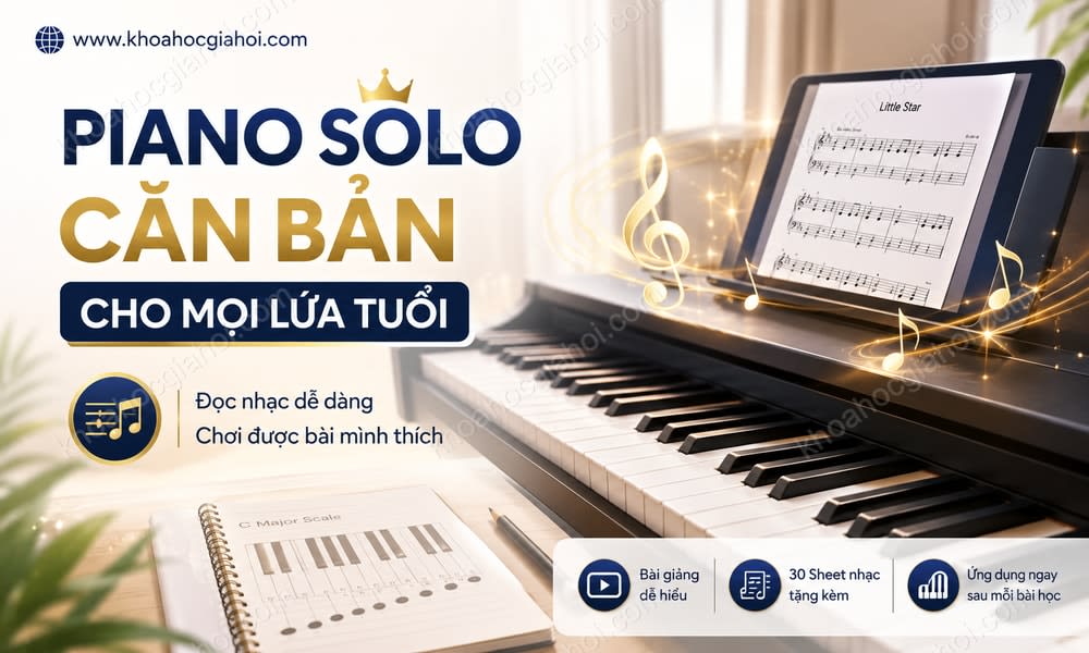 Khóa Học Piano Solo Căn Bản Cho Mọi Lứa Tuổi