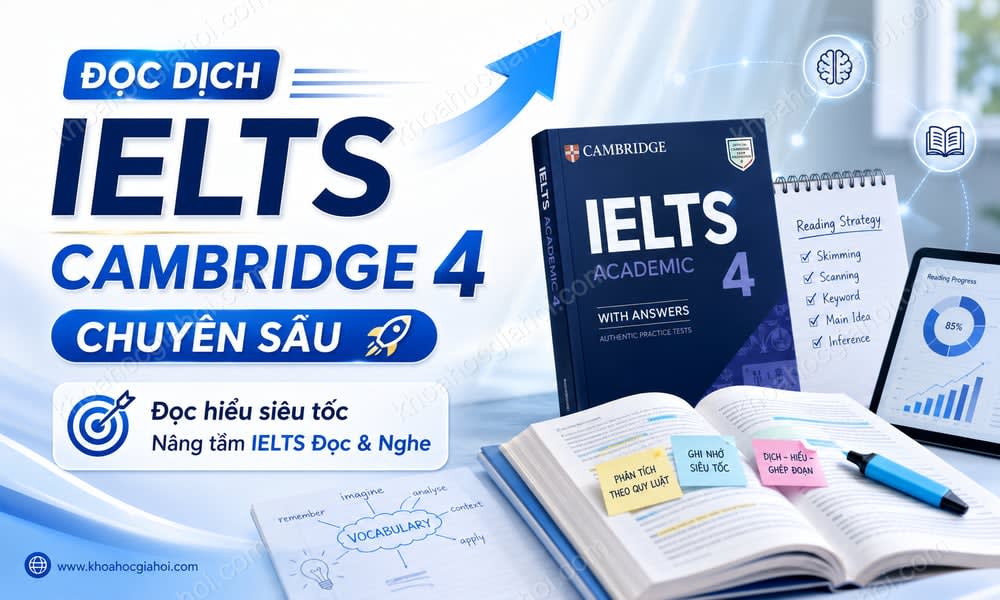 Khóa Học Đọc Dịch IELTS Cambridge 4 Chuyên Sâu