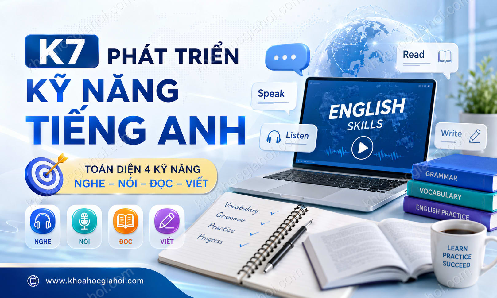 Khóa Học K7 - Phát Triển Kỹ Năng Tiếng Anh