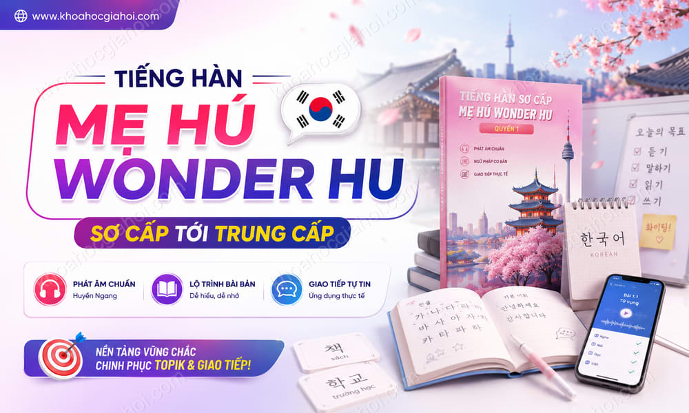 Khóa Học Tiếng Hàn Mẹ Hú Wonder Hu Từ Sơ Cấp Tới Trung Cấp