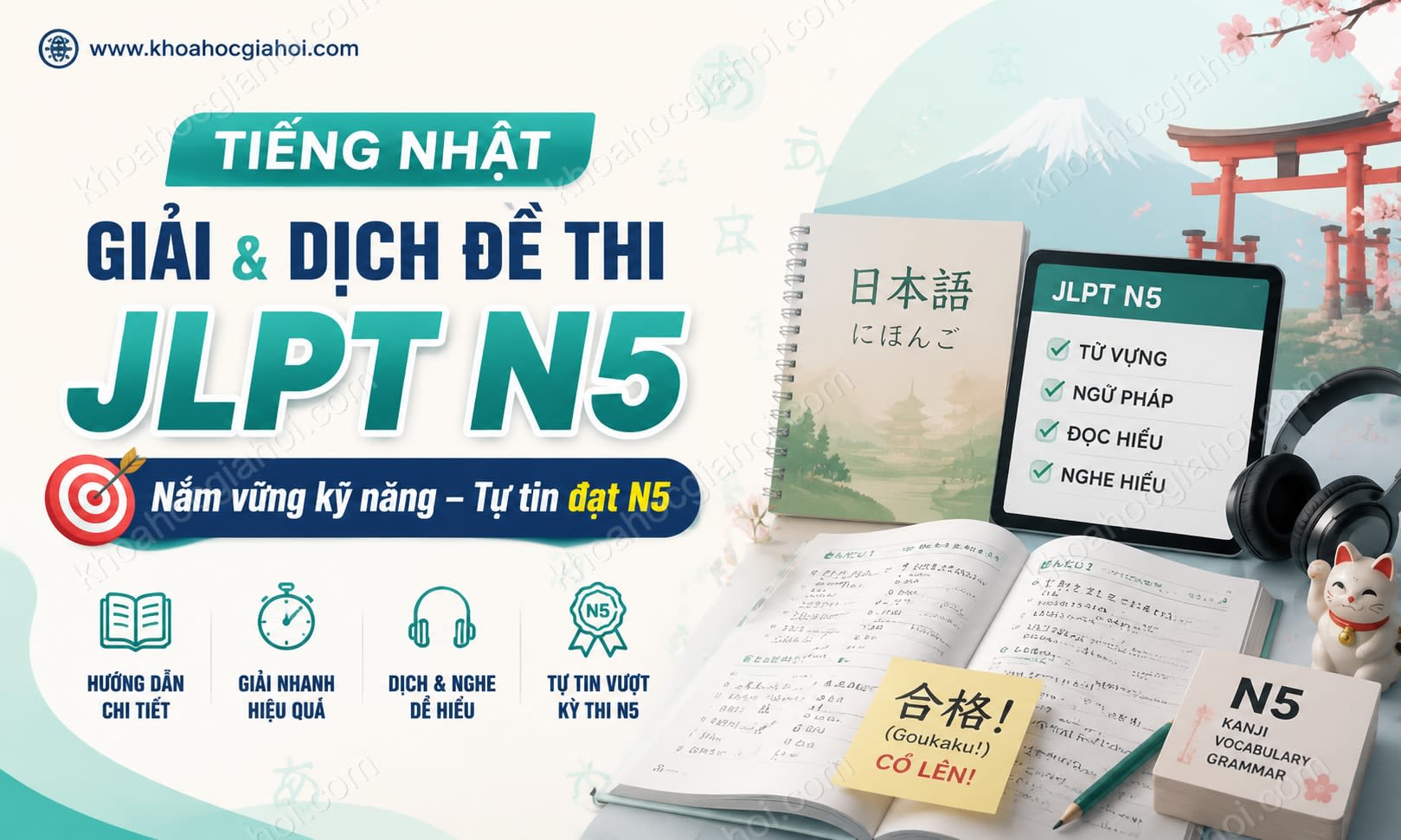 Khóa Học Tiếng Nhật Hướng Dẫn Cách Giải Và Dịch Đề Thi Jlpt N5 Khóa Học Tiếng Nhật Hướng Dẫn Cách Giải Và Dịch Đề Thi Jlpt N5